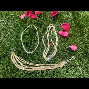 Assorted vintage faux pearl necklaces